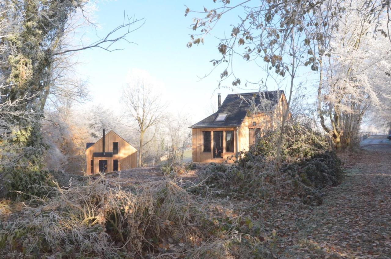 Les Cabanes Des Pierreux Hotell Gesves Exteriör bild